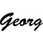 Preview: Georg - Schriftzug aus Buchenholz