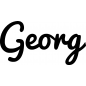 Preview: Georg - Schriftzug aus Buchenholz