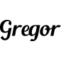 Preview: Gregor - Schriftzug aus Buchenholz