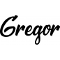 Preview: Gregor - Schriftzug aus Buchenholz
