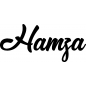 Preview: Hamza - Schriftzug aus Buchenholz