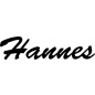Preview: Hannes - Schriftzug aus Buchenholz