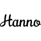 Preview: Hanno - Schriftzug aus Buchenholz