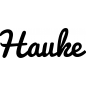 Preview: Hauke - Schriftzug aus Buchenholz
