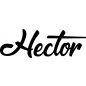 Preview: Hector - Schriftzug aus Buchenholz