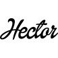 Preview: Hector - Schriftzug aus Buchenholz