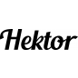 Preview: Hektor - Schriftzug aus Buchenholz