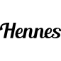 Preview: Hennes - Schriftzug aus Buchenholz