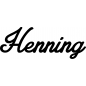 Preview: Henning - Schriftzug aus Buchenholz