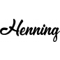 Preview: Henning - Schriftzug aus Buchenholz