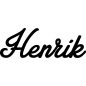 Preview: Henrik - Schriftzug aus Buchenholz
