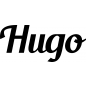 Preview: Hugo - Schriftzug aus Buchenholz