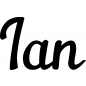 Preview: Ian - Schriftzug aus Buchenholz