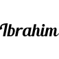 Preview: Ibrahim - Schriftzug aus Buchenholz