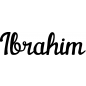 Preview: Ibrahim - Schriftzug aus Buchenholz