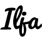 Preview: Ilja - Schriftzug aus Buchenholz
