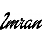 Preview: Imran - Schriftzug aus Buchenholz