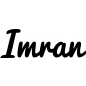 Preview: Imran - Schriftzug aus Buchenholz