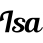 Preview: Isa - Schriftzug aus Buchenholz