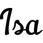 Preview: Isa - Schriftzug aus Buchenholz