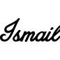 Preview: Ismail - Schriftzug aus Buchenholz