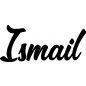 Preview: Ismail - Schriftzug aus Buchenholz