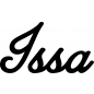 Preview: Issa - Schriftzug aus Buchenholz