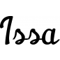 Preview: Issa - Schriftzug aus Buchenholz