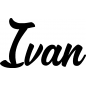 Preview: Ivan - Schriftzug aus Buchenholz