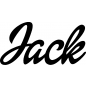 Preview: Jack - Schriftzug aus Buchenholz