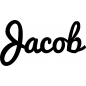 Preview: Jacob - Schriftzug aus Buchenholz