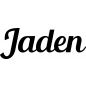 Preview: Jaden - Schriftzug aus Buchenholz