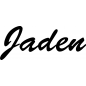 Mobile Preview: Jaden - Schriftzug aus Buchenholz