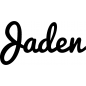 Mobile Preview: Jaden - Schriftzug aus Buchenholz