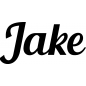Preview: Jake - Schriftzug aus Buchenholz