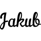Preview: Jakub - Schriftzug aus Buchenholz