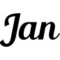 Preview: Jan - Schriftzug aus Buchenholz