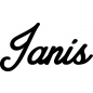 Mobile Preview: Janis - Schriftzug aus Buchenholz