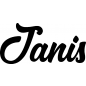 Mobile Preview: Janis - Schriftzug aus Buchenholz