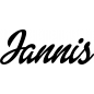 Preview: Jannis - Schriftzug aus Buchenholz