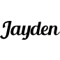 Preview: Jayden - Schriftzug aus Buchenholz