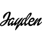 Preview: Jayden - Schriftzug aus Buchenholz