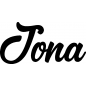 Mobile Preview: Jona - Schriftzug aus Buchenholz