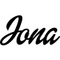 Mobile Preview: Jona - Schriftzug aus Buchenholz