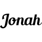 Preview: Jonah - Schriftzug aus Buchenholz