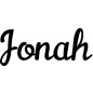 Preview: Jonah - Schriftzug aus Buchenholz