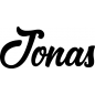 Mobile Preview: Jonas - Schriftzug aus Buchenholz