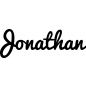 Preview: Jonathan - Schriftzug aus Buchenholz