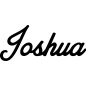 Preview: Joshua - Schriftzug aus Buchenholz
