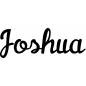 Preview: Joshua - Schriftzug aus Buchenholz